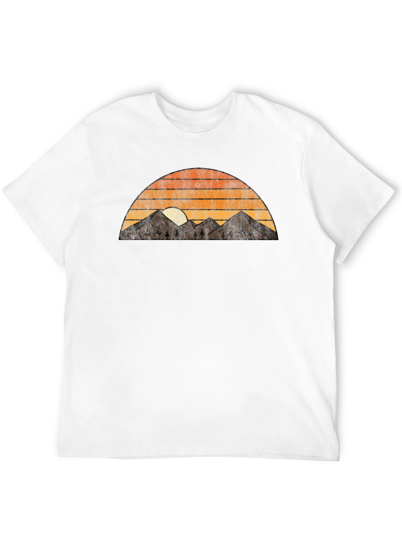Retro Mountain Sunset Graphic Tee