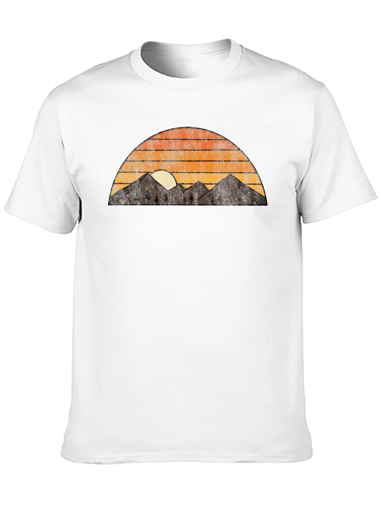 Retro Mountain Sunset Graphic Tee
