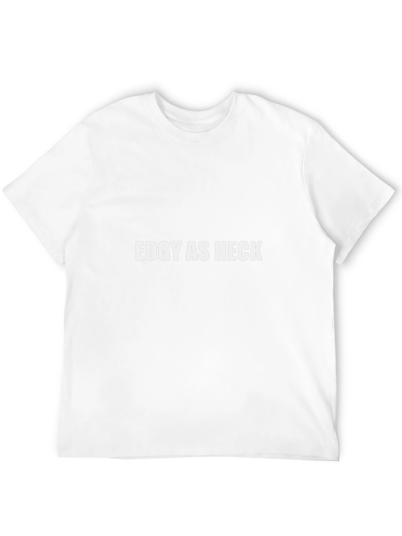 Edgy As Heck Graphic Tee - Black Cotton T-Shirt