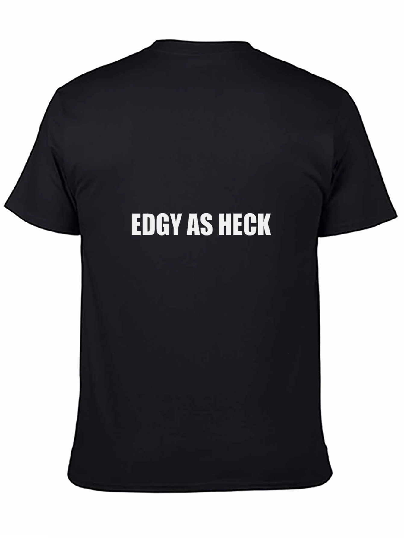 Edgy As Heck Graphic Tee - Black Cotton T-Shirt