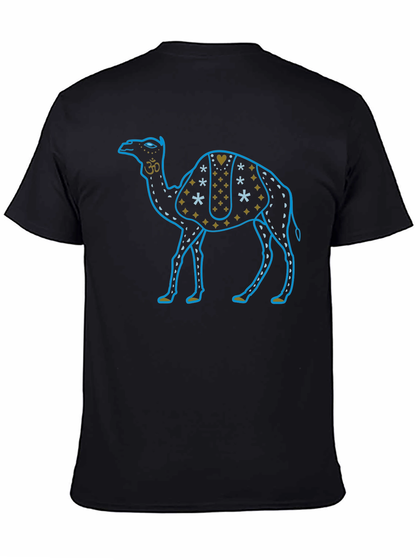 Camel Graphic Tee - Black Cotton T-Shirt