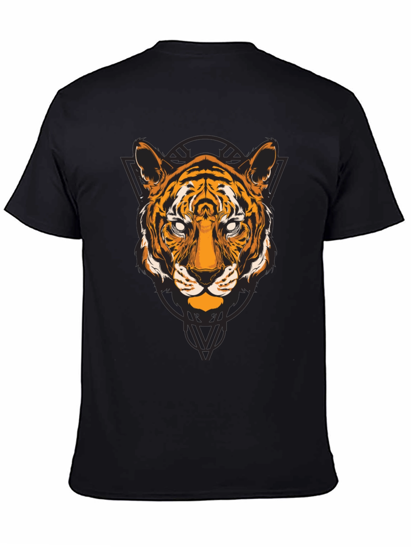 Tiger Graphic T-Shirt - Black Cotton Tee