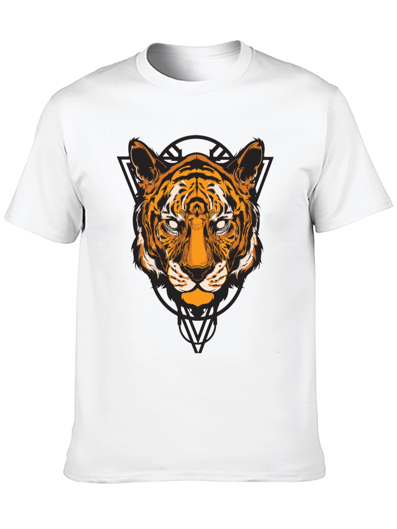 Tiger Graphic T-Shirt - Black Cotton Tee