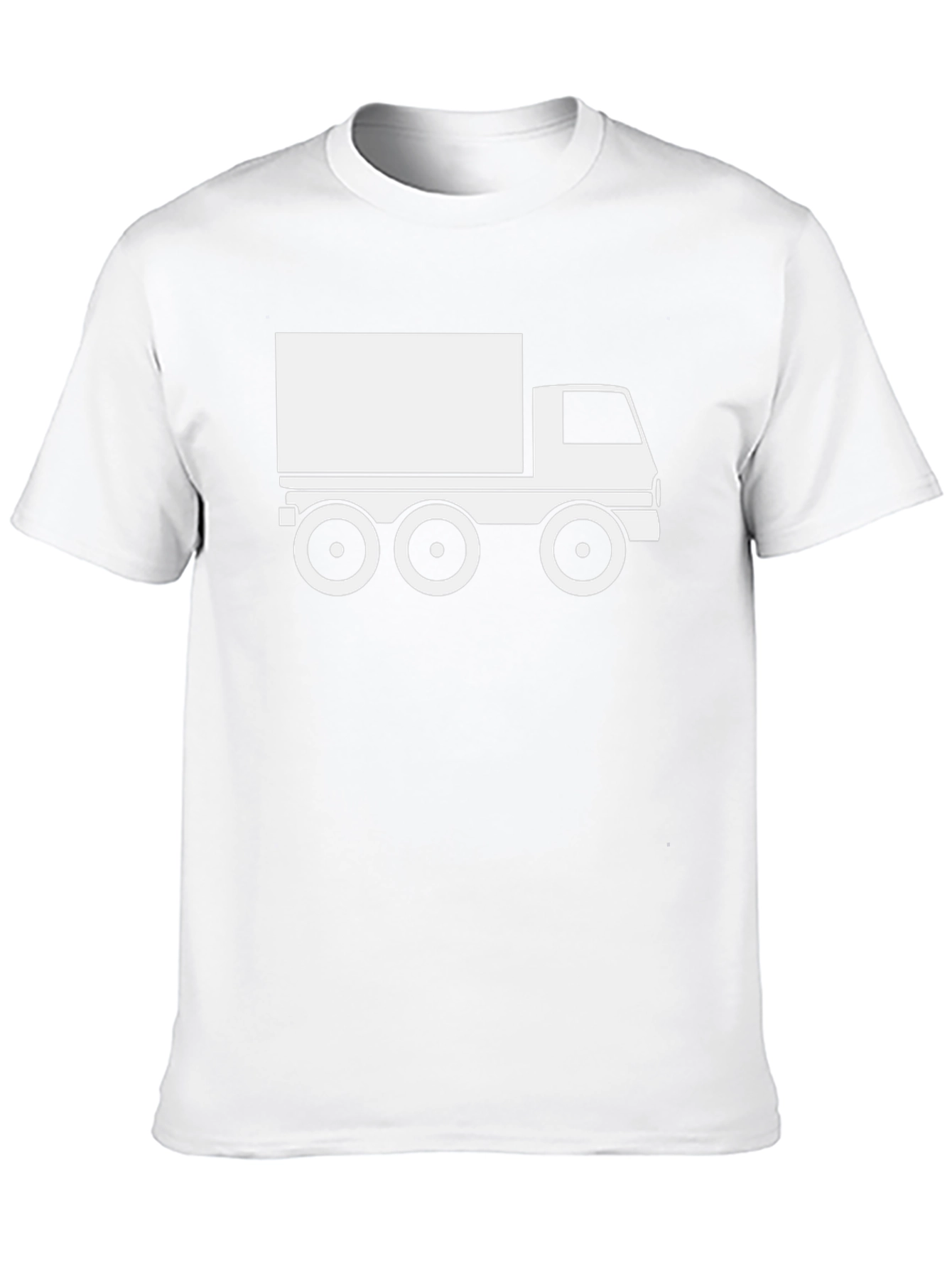 Truck Graphic Tee - Black Cotton T-Shirt