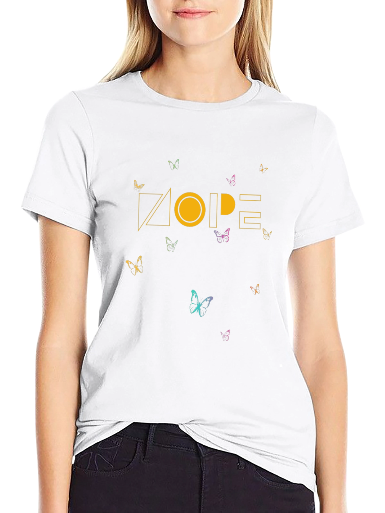 Dope Butterfly Graphic Tee - Stylish Black T-Shirt