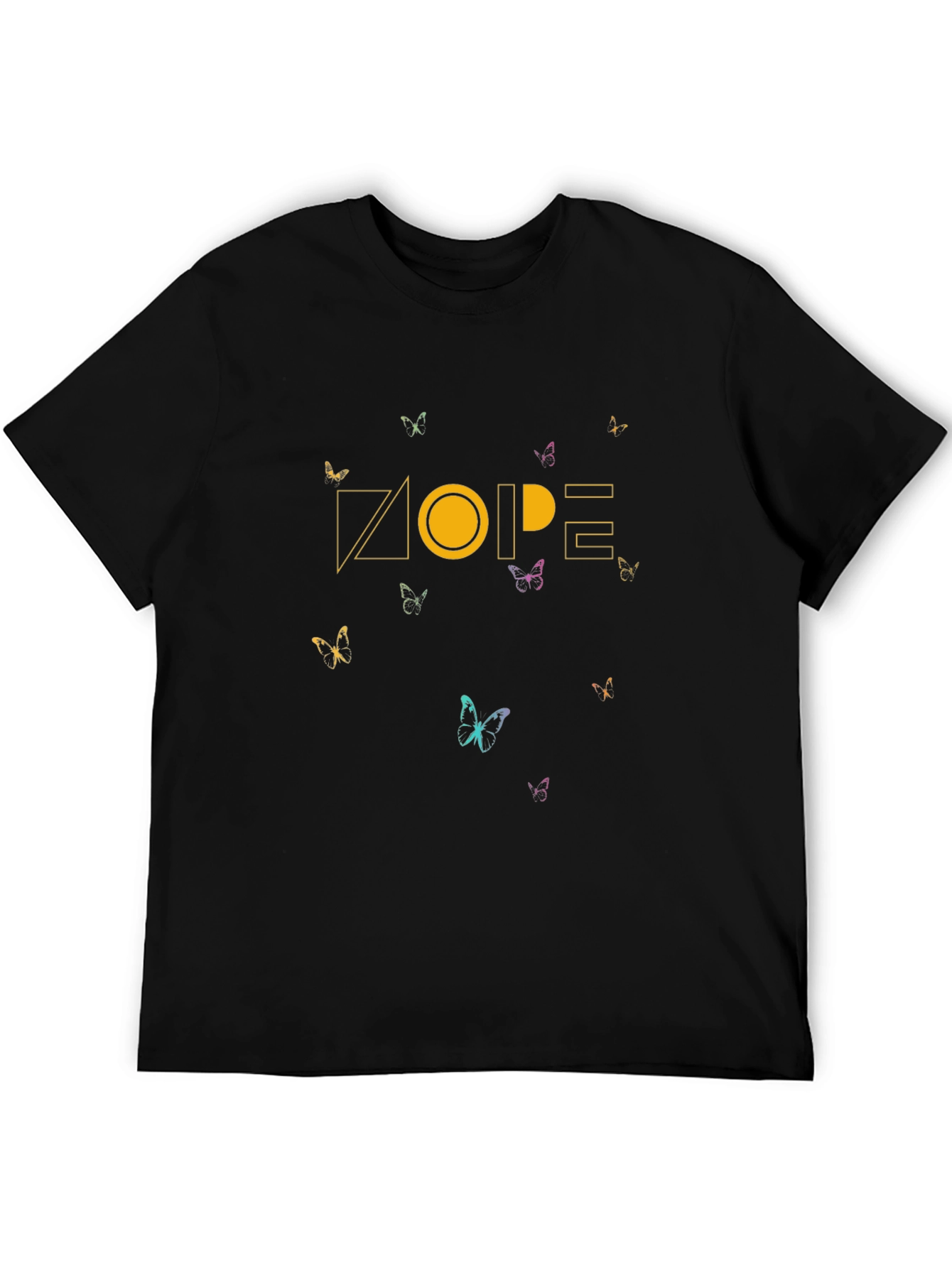Dope Butterfly Graphic Tee - Stylish Black T-Shirt