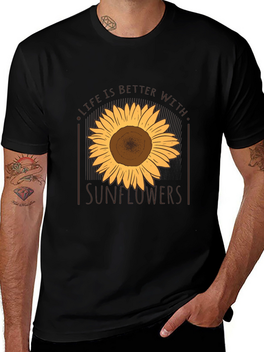 Sunflower Graphic Tee - Life is Better