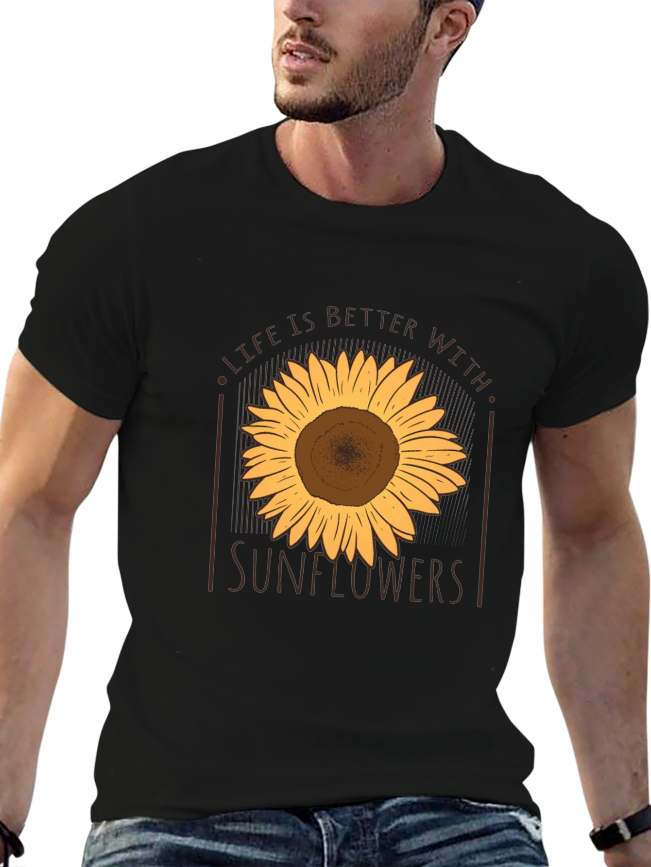 Sunflower Graphic Tee - Life is Better