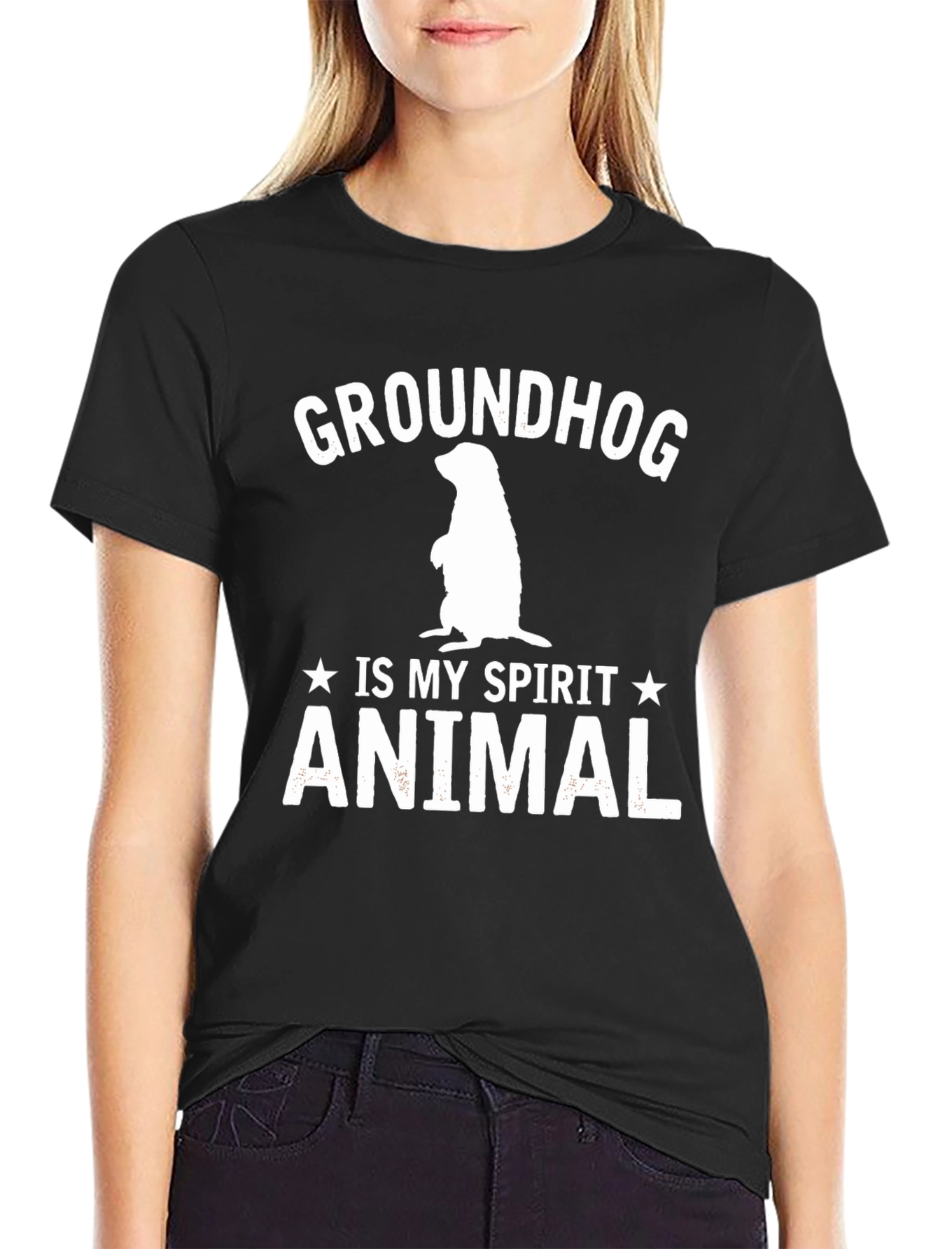 Groundhog Spirit Animal Graphic T-Shirt