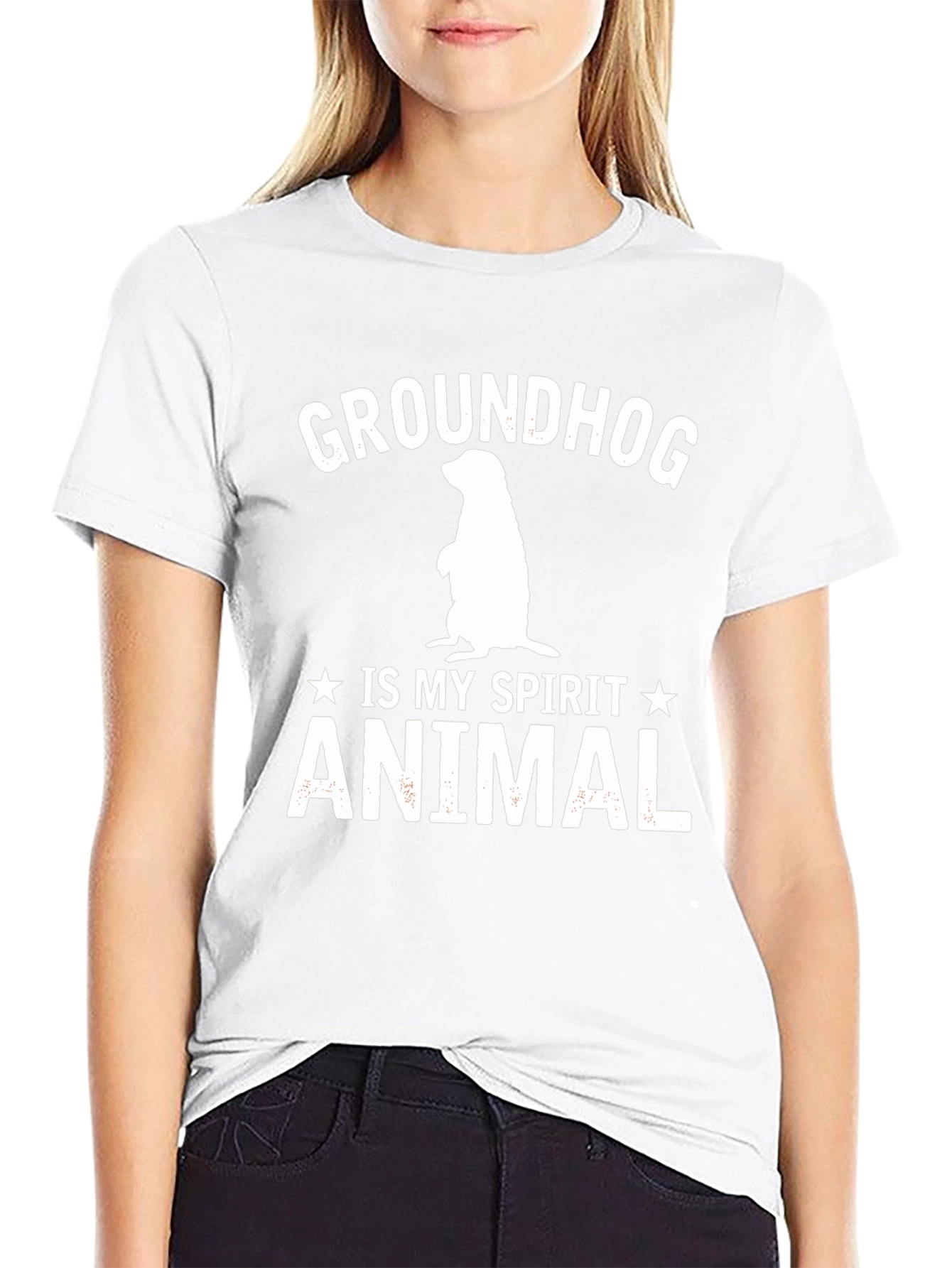 Groundhog Spirit Animal Graphic T-Shirt