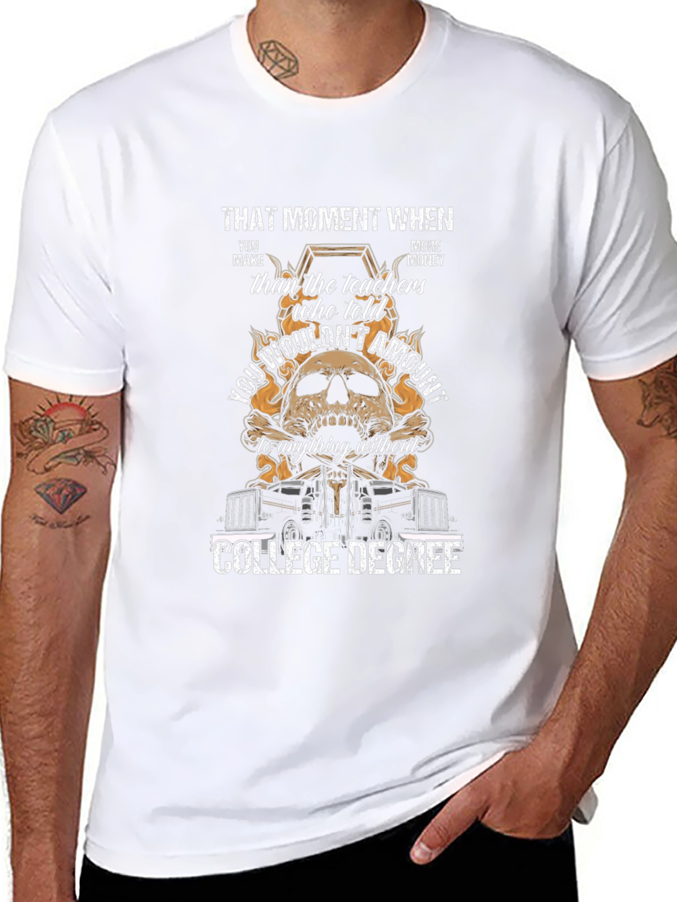That Moment T-Shirt Trucker Tee College Degree Humor