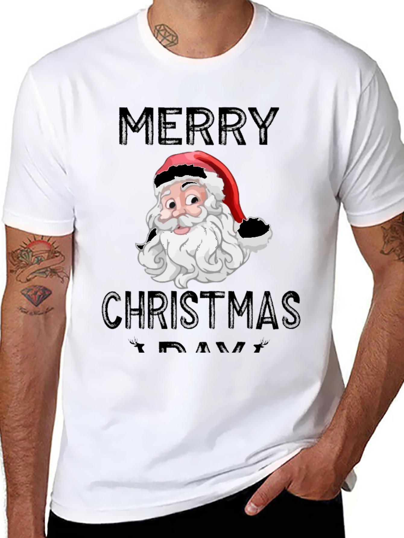 Merry Christmas Santa Graphic Tee