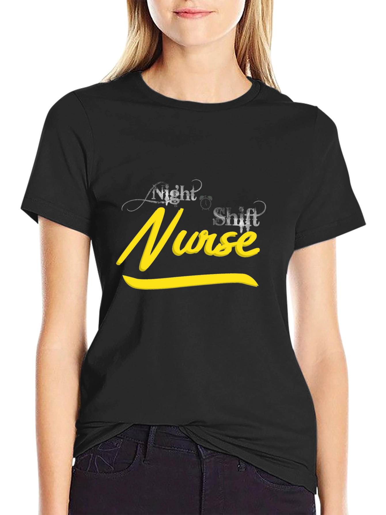Night Shift Nurse Black T-Shirt