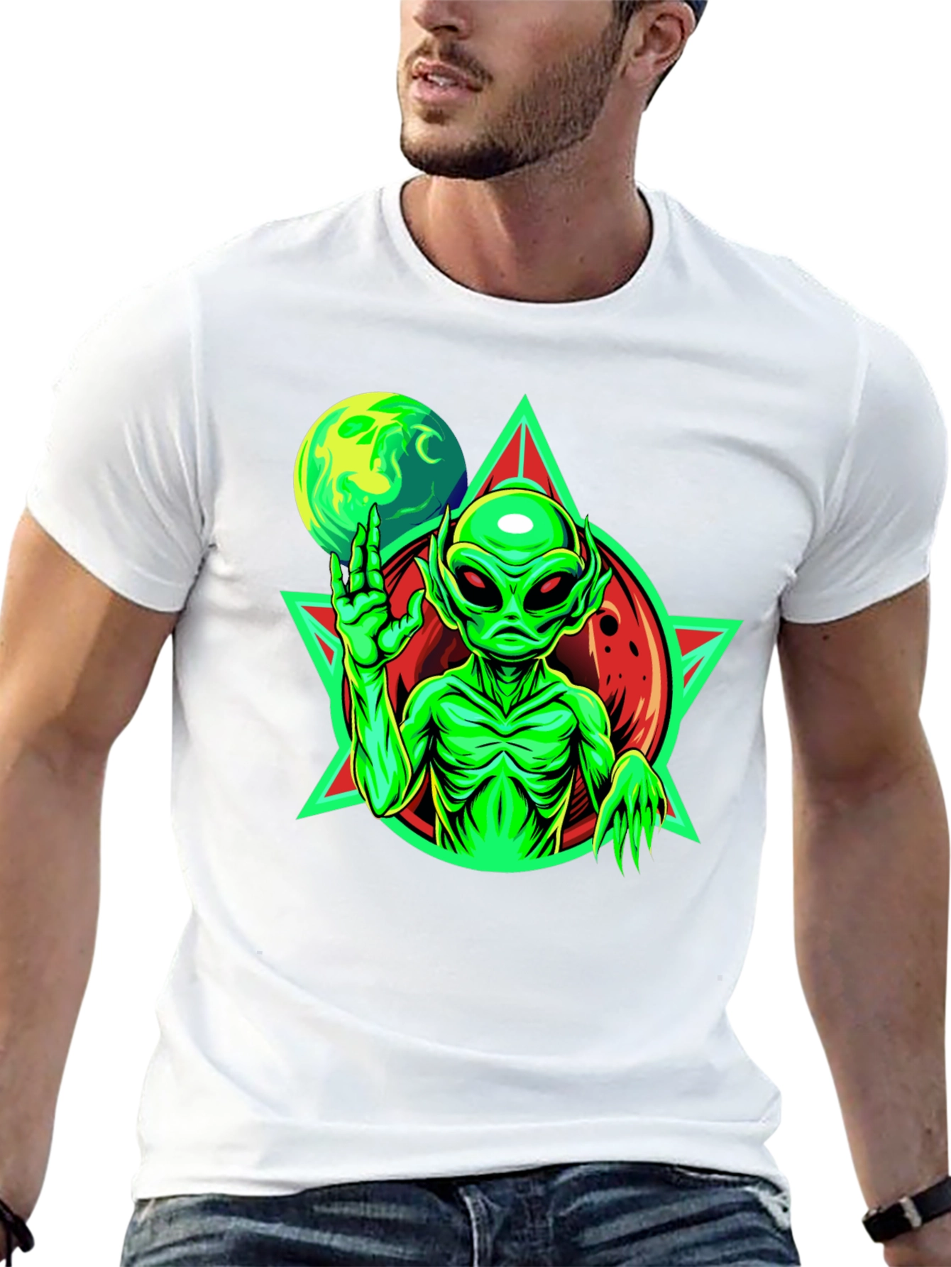 Retro Alien Graphic Tee