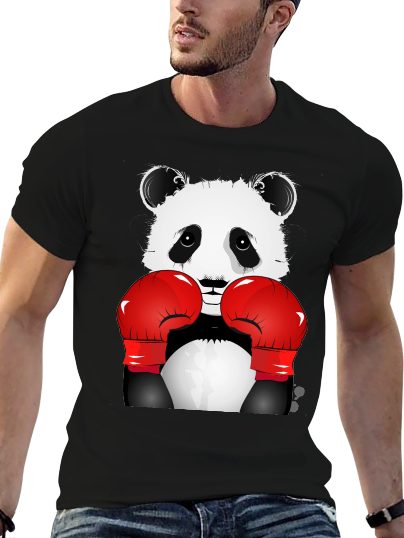 Panda Boxer Graphic T-Shirt