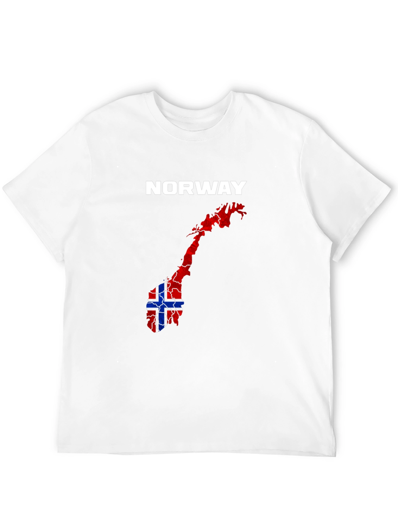 Norway Flag Map Graphic T-Shirt