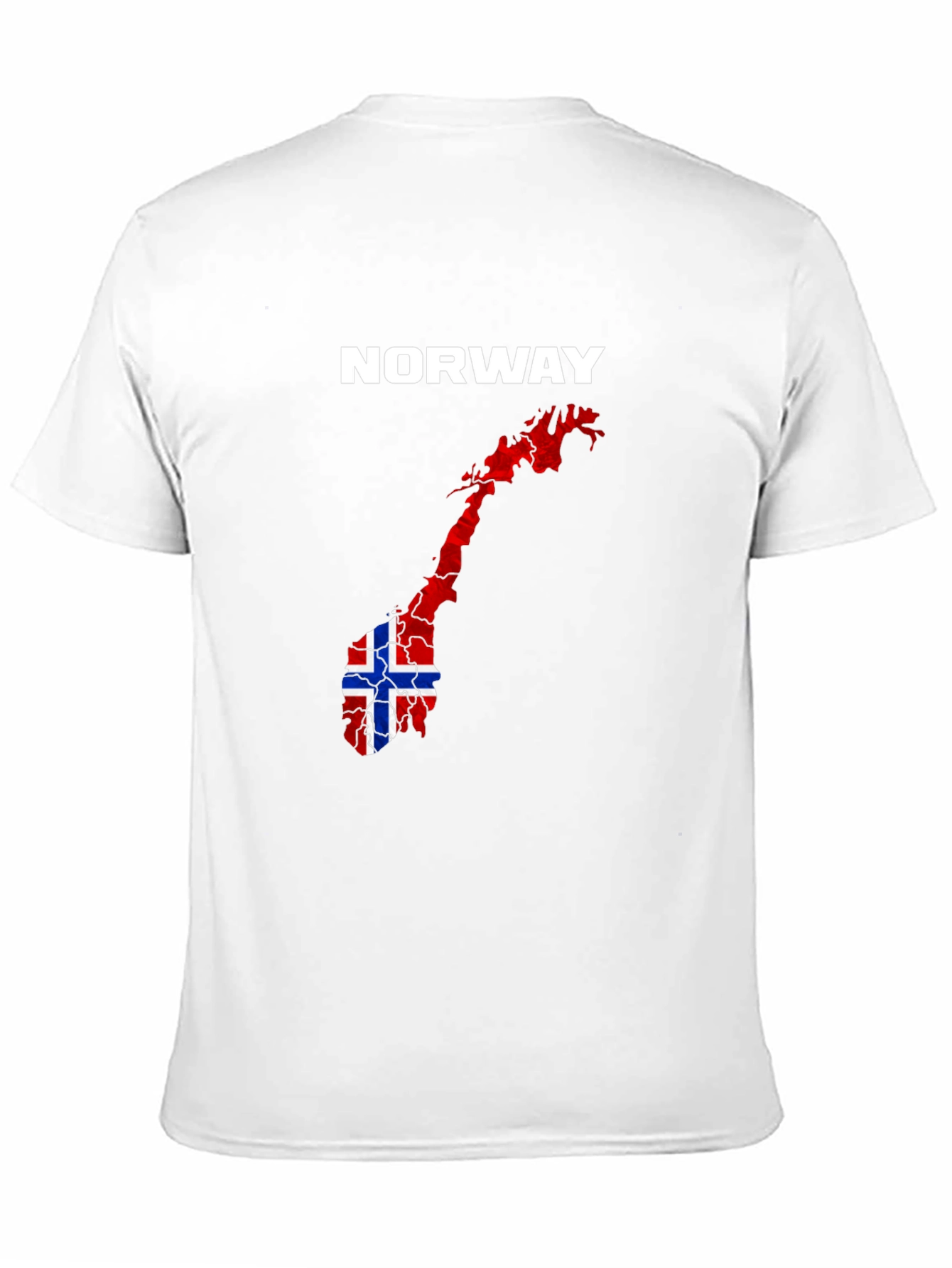 Norway Flag Map Graphic T-Shirt