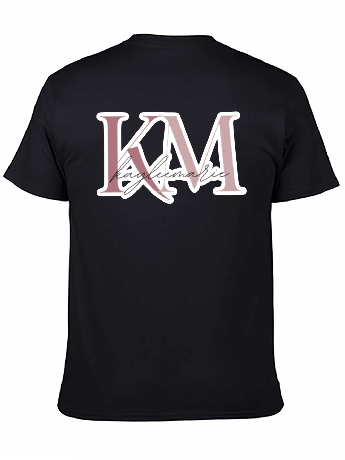 Kayleemarie Initials KM Black Tee