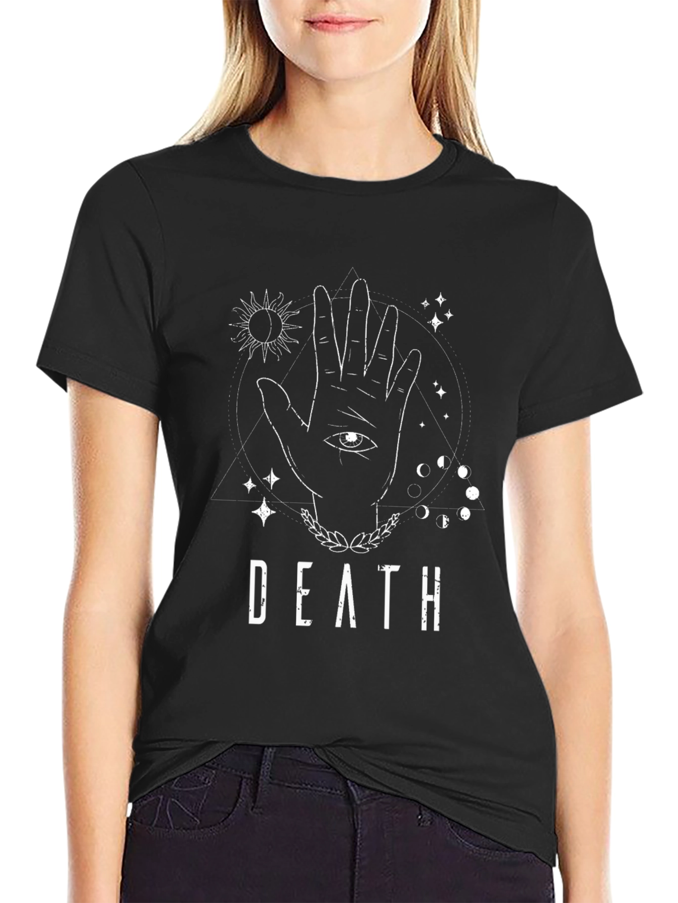 Occult Hand Black Graphic T-Shirt