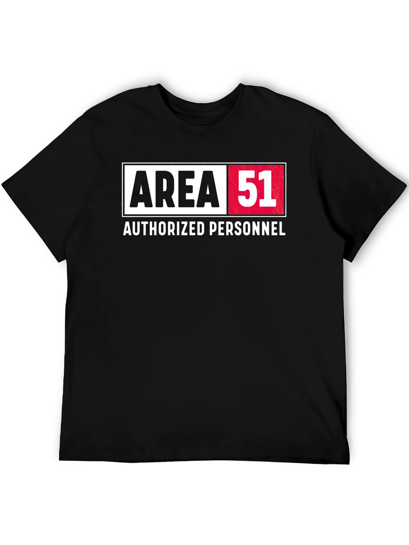 Area 51 Authorized Personnel Black T-Shirt