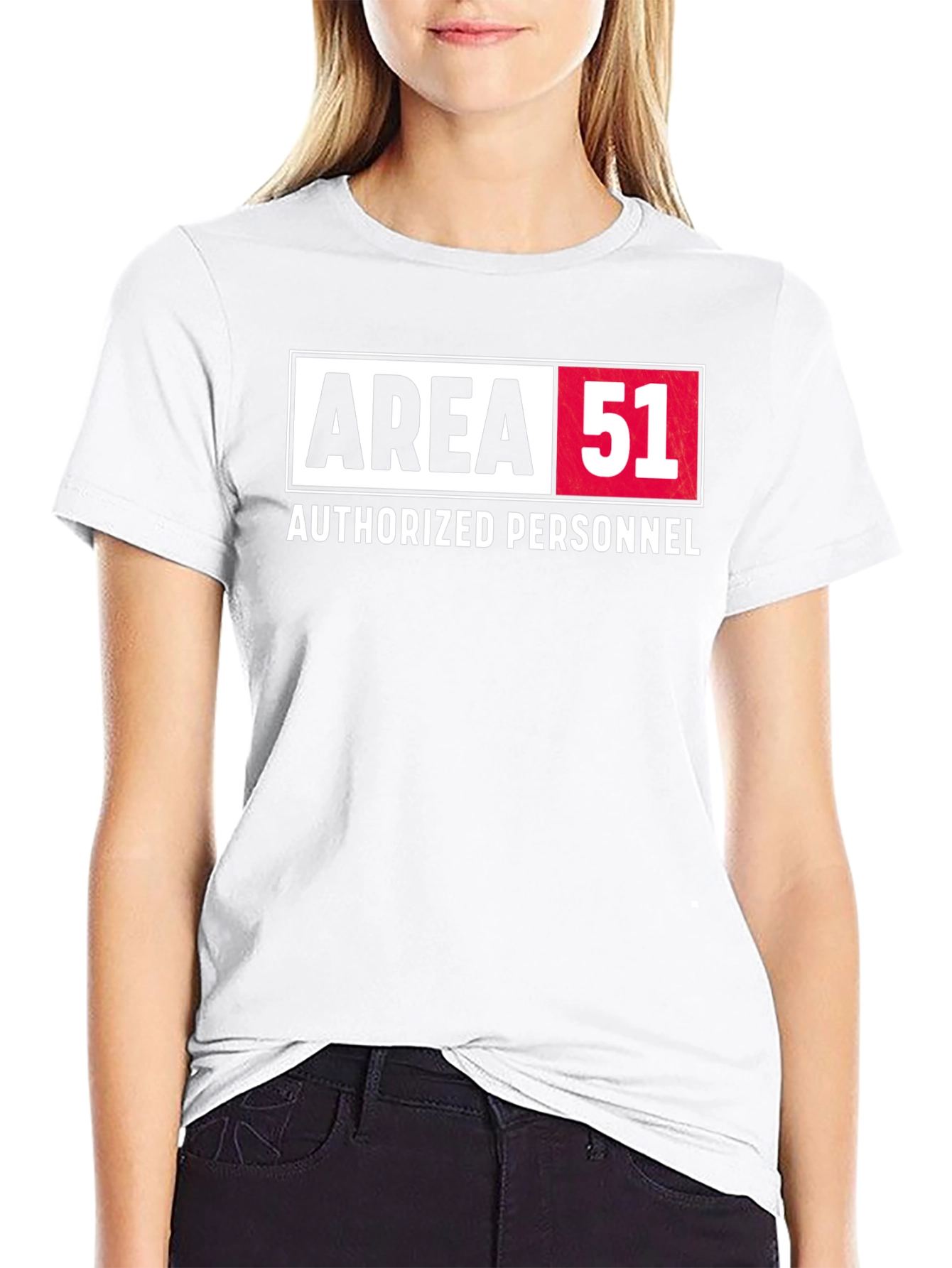 Area 51 Authorized Personnel Black T-Shirt