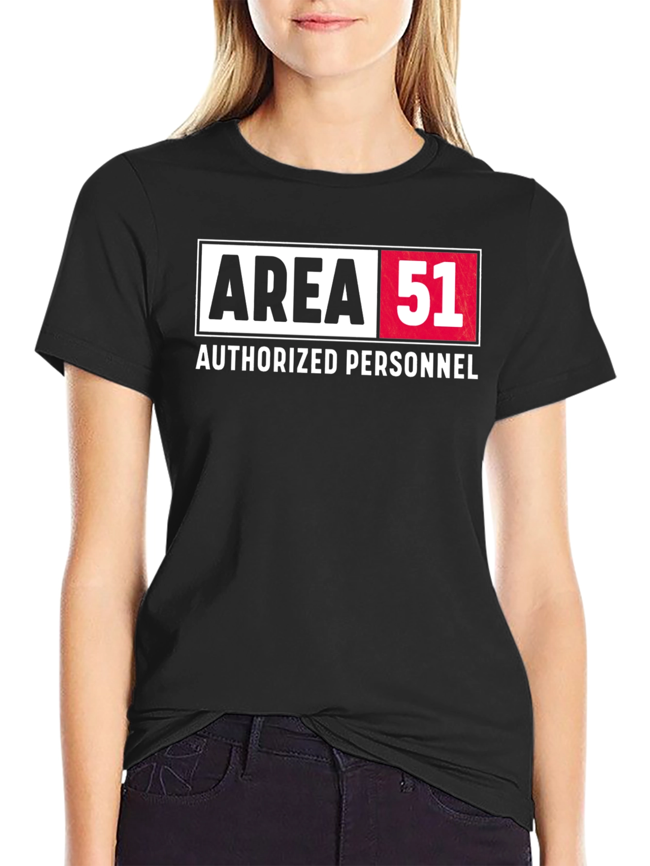 Area 51 Authorized Personnel Black T-Shirt