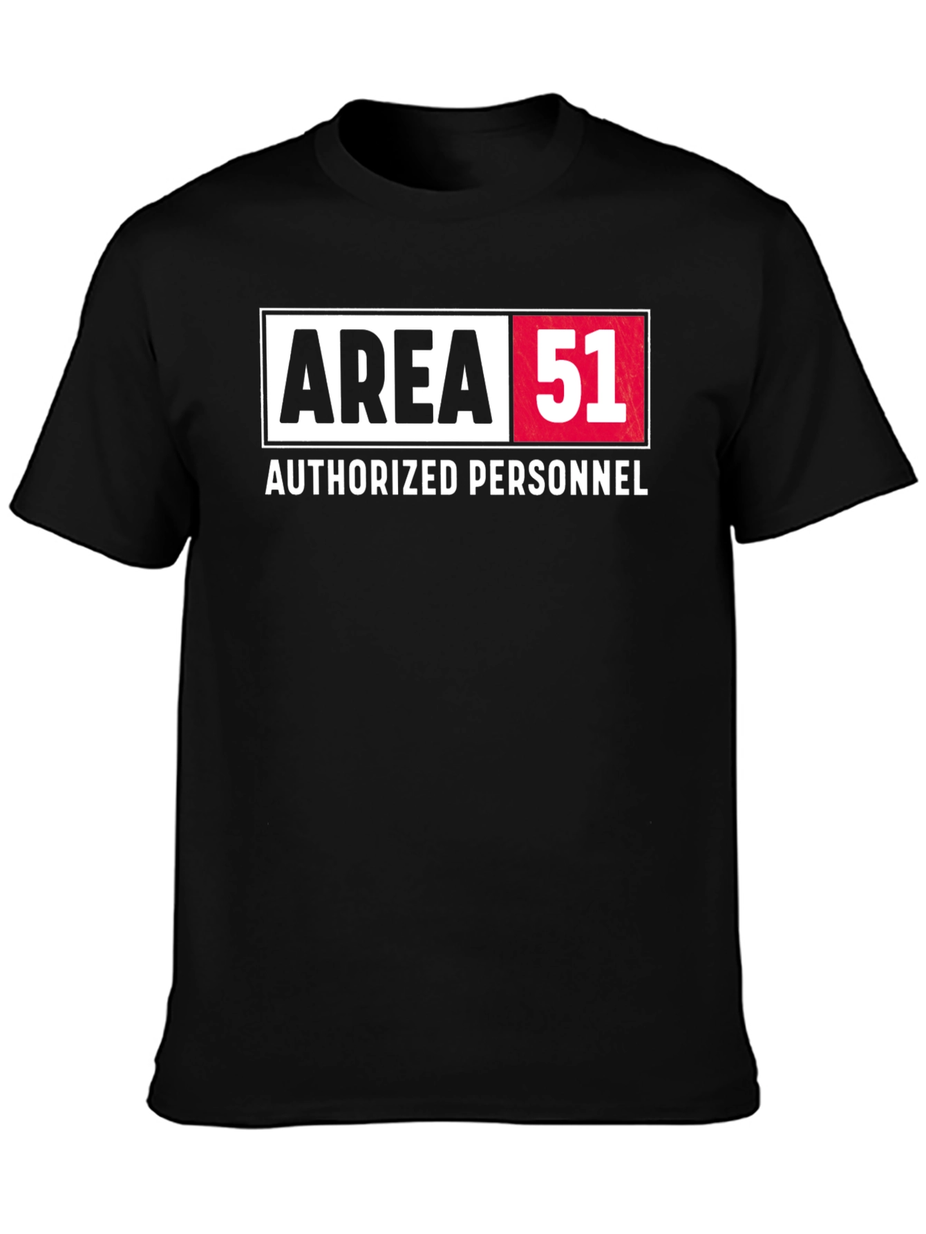 Area 51 Authorized Personnel Black T-Shirt