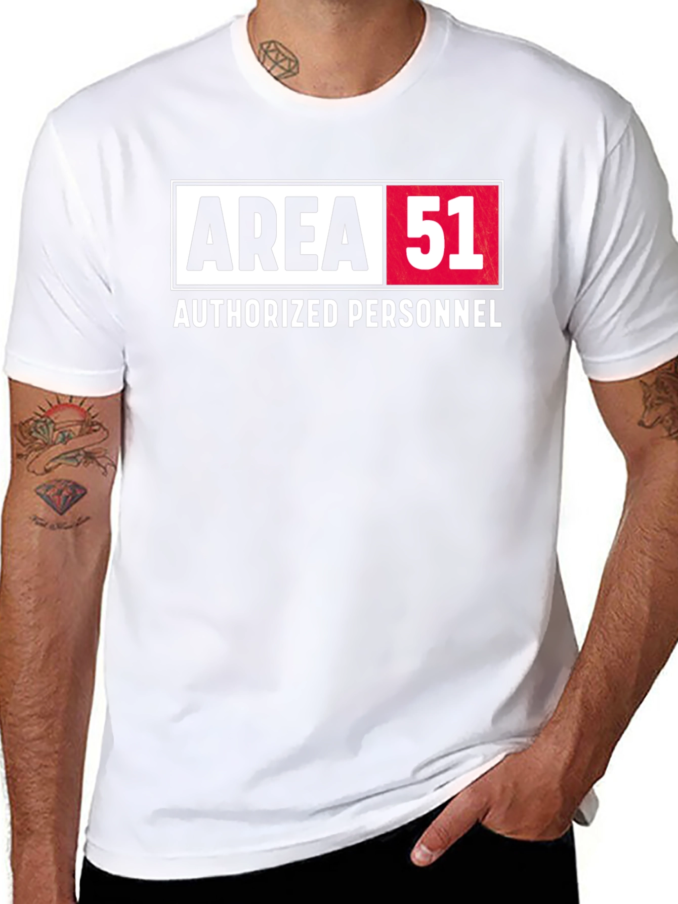 Area 51 Authorized Personnel Black T-Shirt