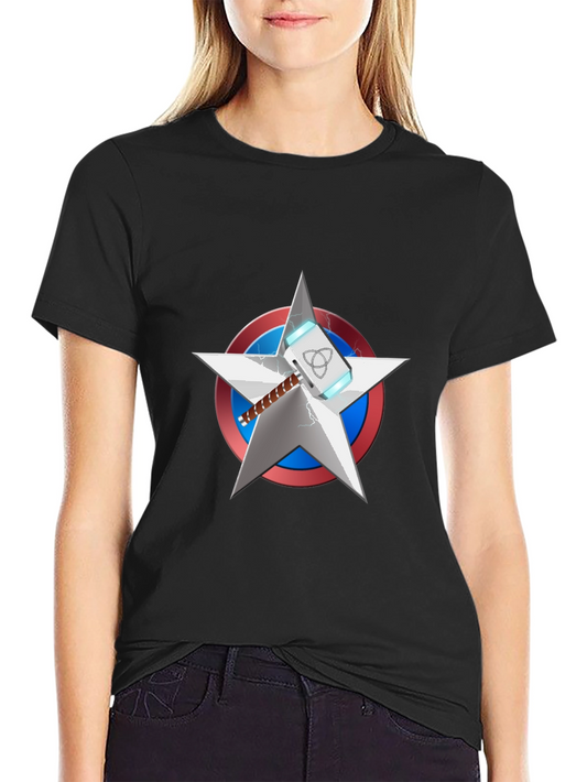 Superhero Mashup T-Shirt - Captain America & Thor