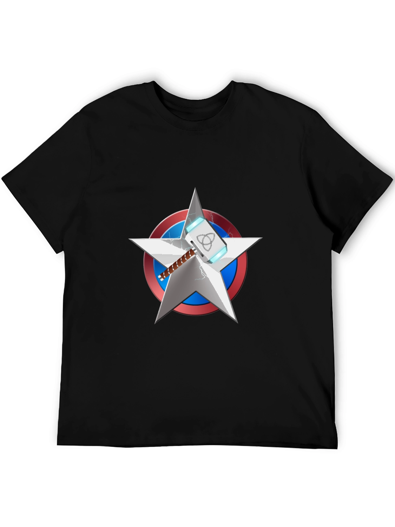 Superhero Mashup T-Shirt - Captain America & Thor