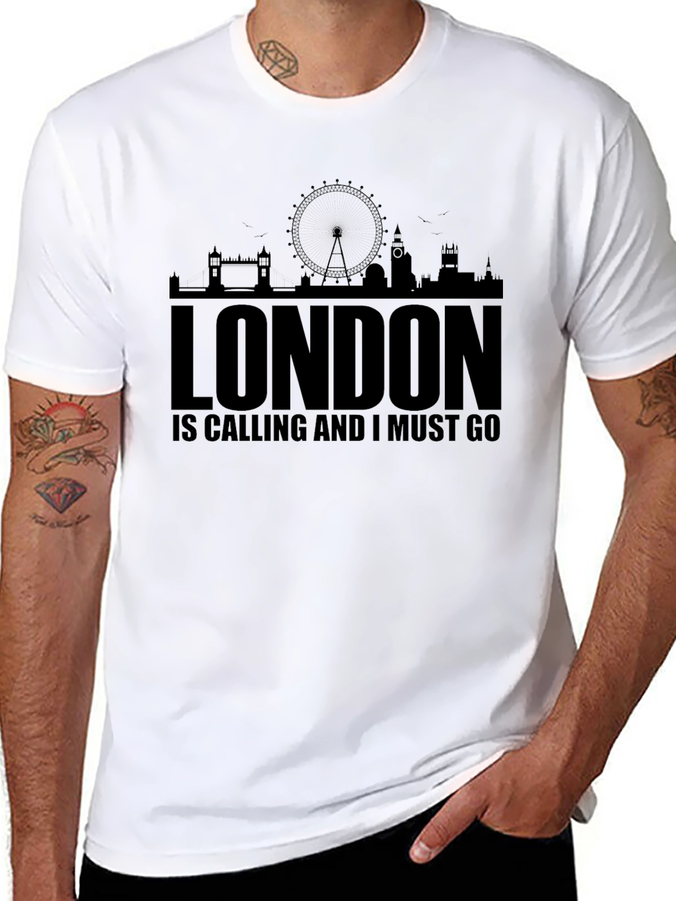 London Calling Mens Black T-Shirt