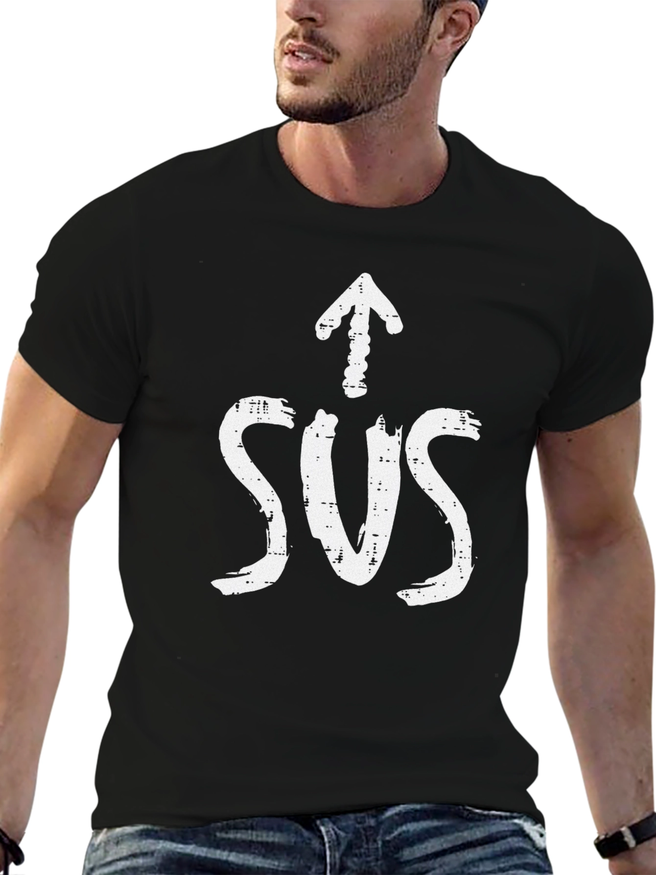 Sus Design Black T-Shirt - Trending Graphic Tee