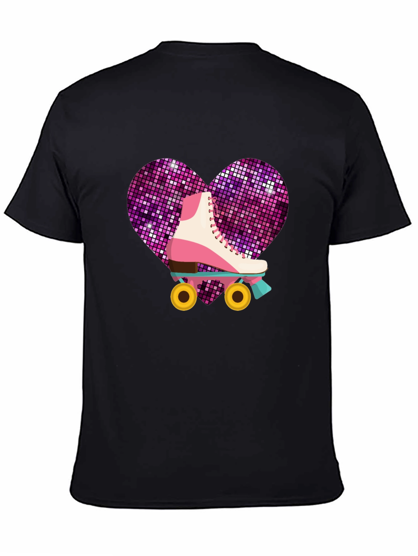 Retro Roller Skate Heart T-Shirt