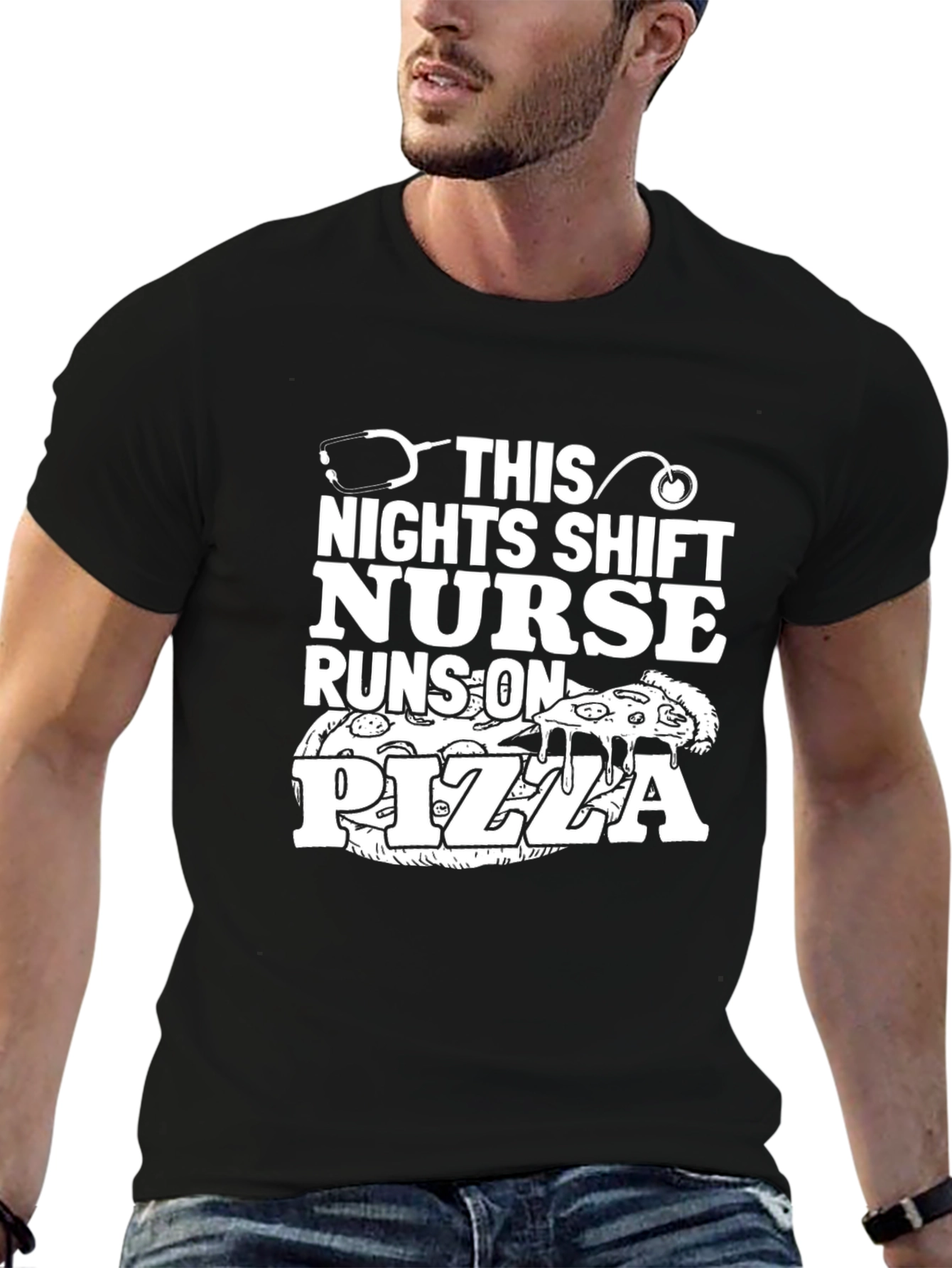 Night Shift Nurse Pizza T-Shirt