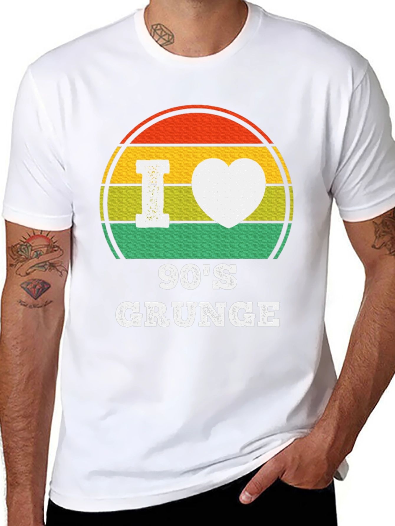 I Heart 90s Grunge T-Shirt - Retro Style