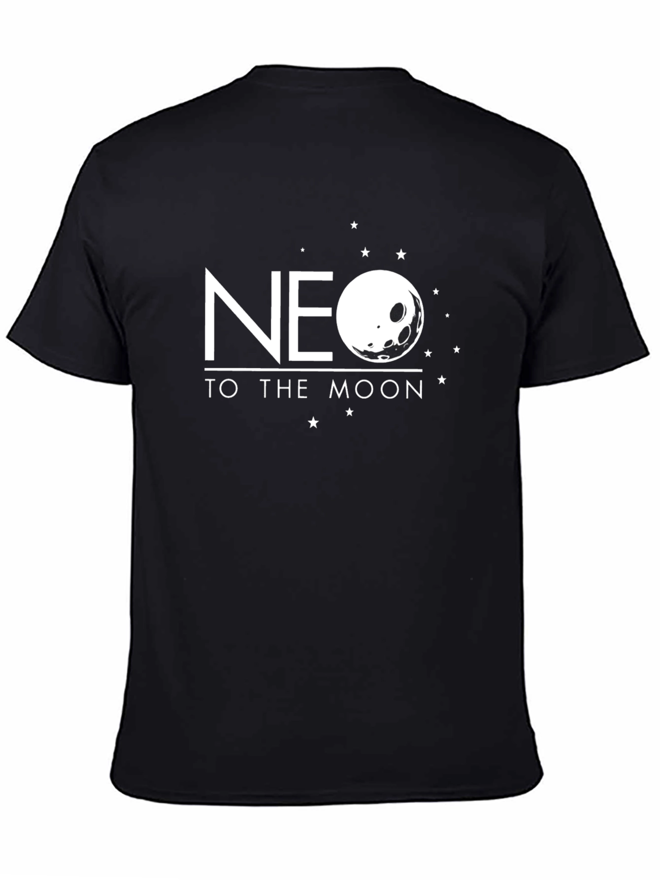 NEO To The Moon Black Graphic Tee