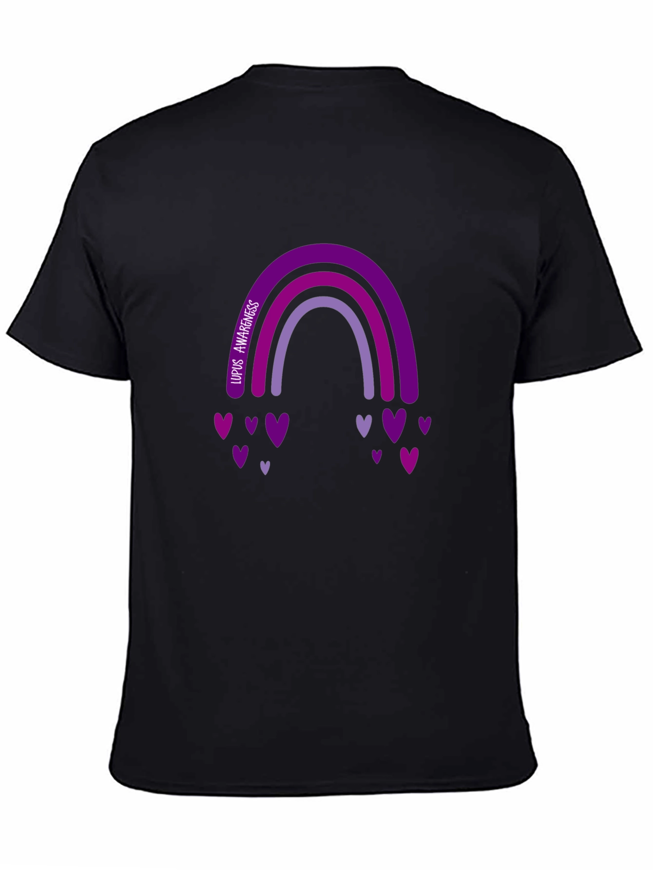 Lupus Awareness Rainbow Hearts T-Shirt