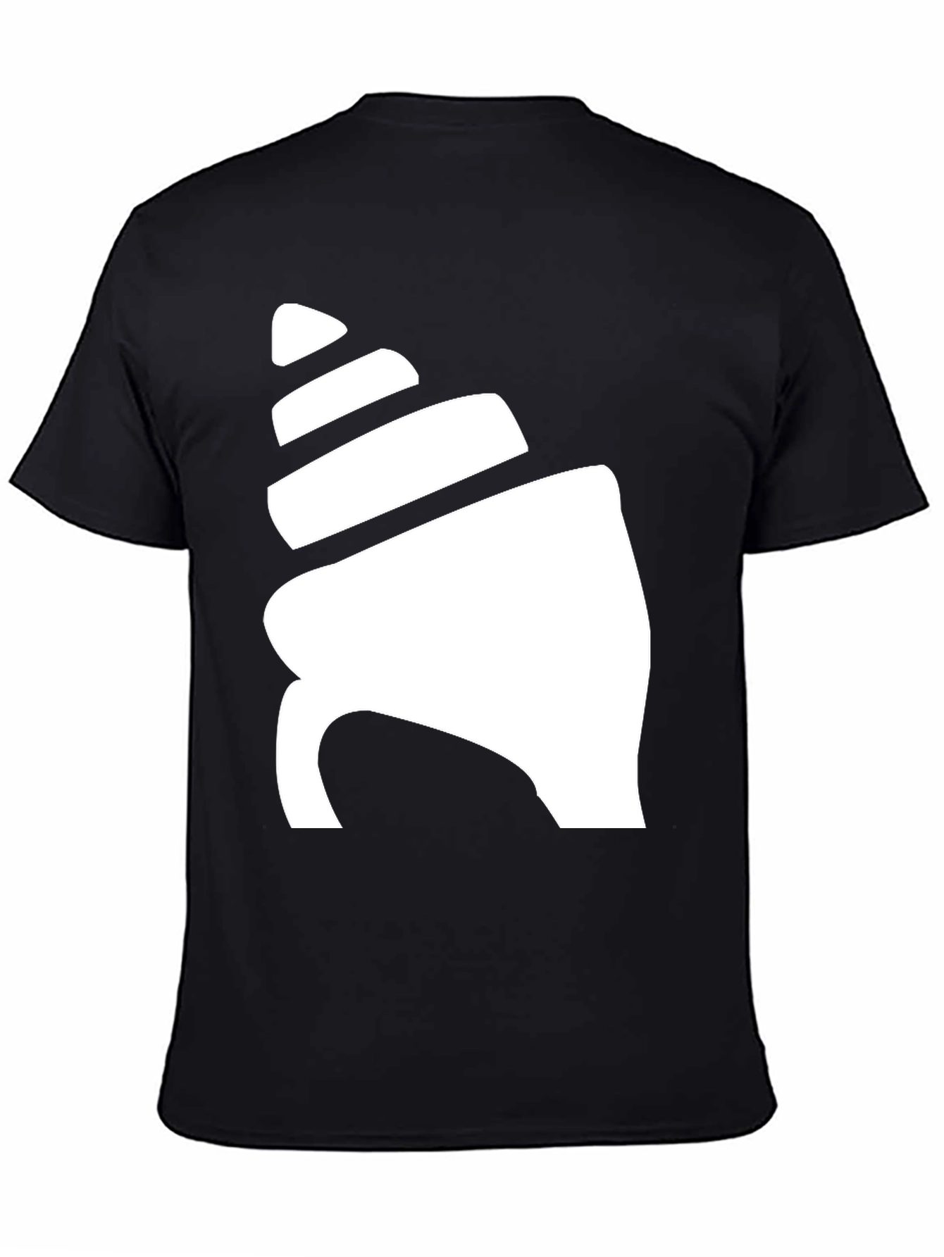 Shell Graphic Black T-Shirt - Mens Casual Tee
