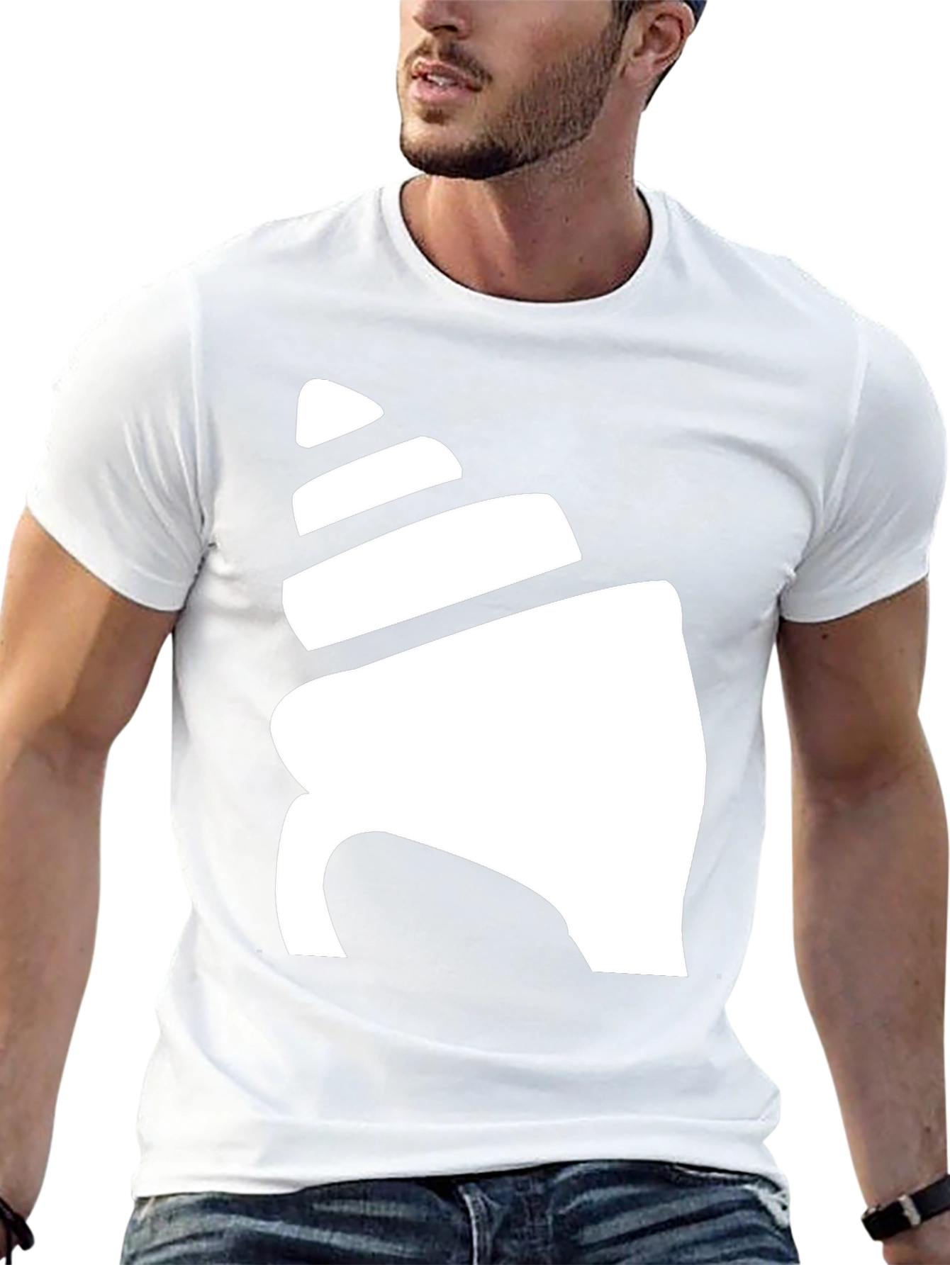 Shell Graphic Black T-Shirt - Mens Casual Tee
