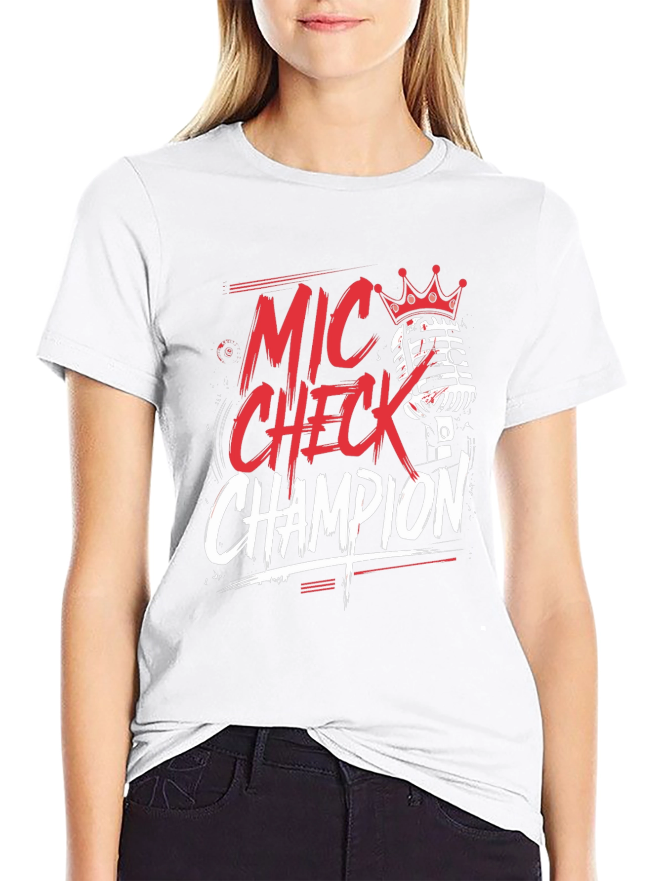 Mic Check Champion Graphic T-Shirt