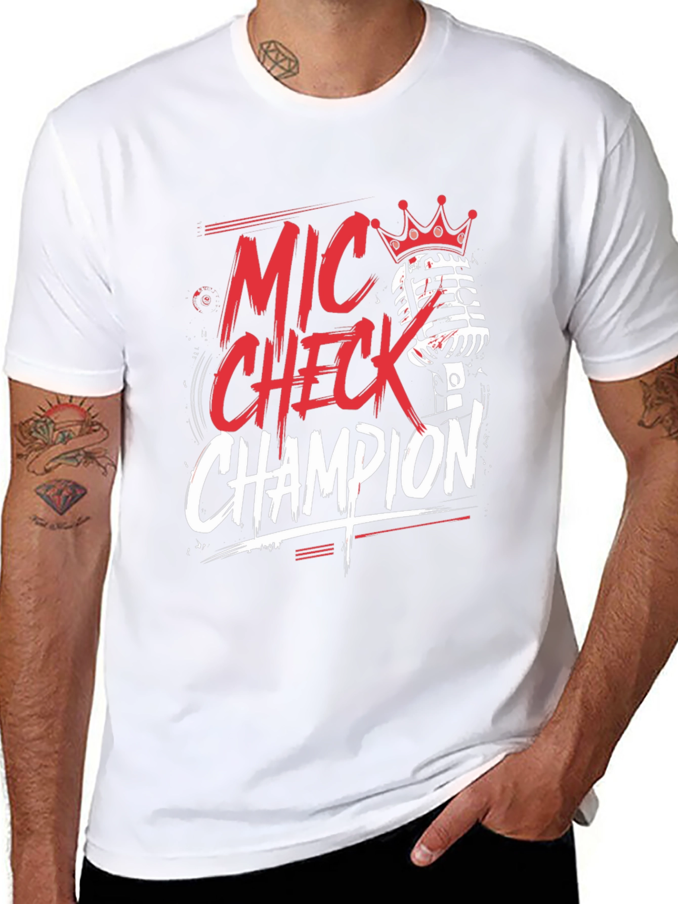 Mic Check Champion Graphic T-Shirt