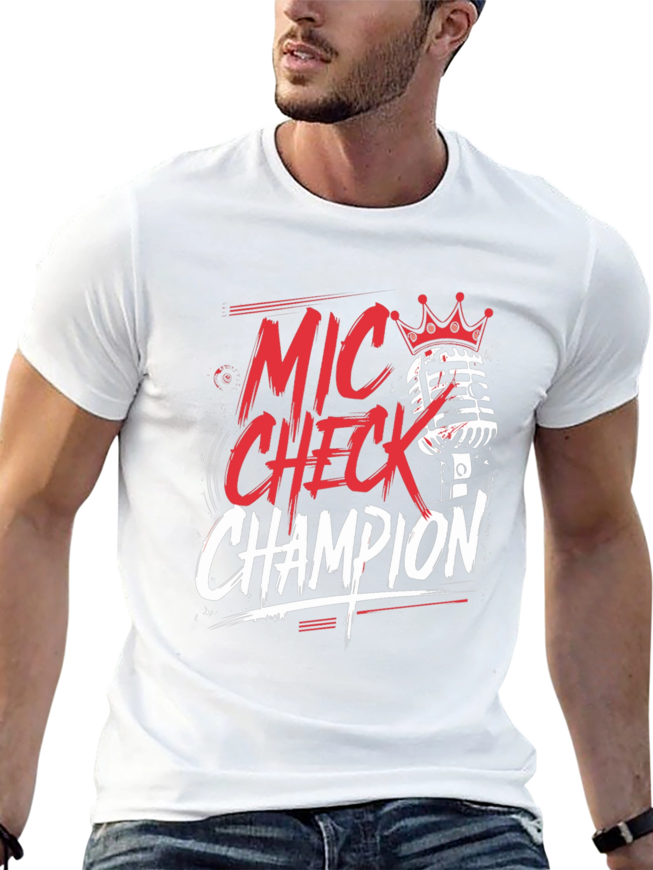 Mic Check Champion Graphic T-Shirt