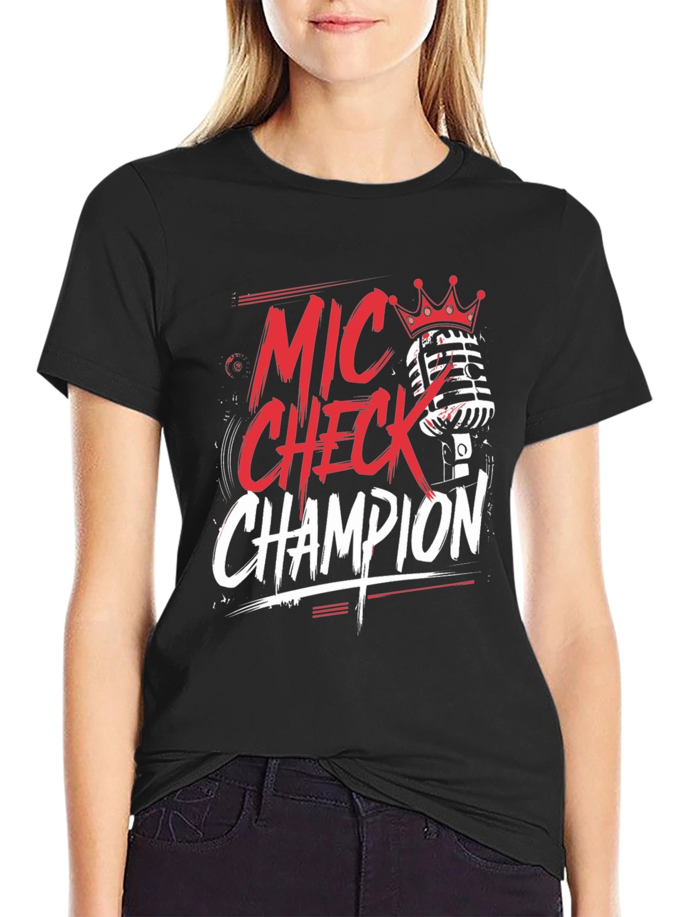 Mic Check Champion Graphic T-Shirt
