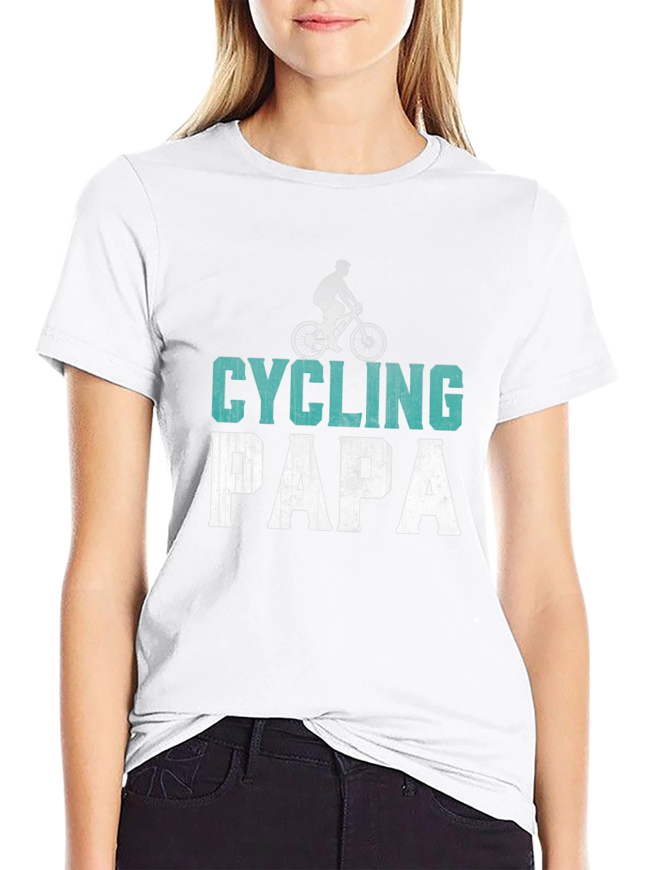 Cycling Papa Graphic Tee - Perfect for Dad