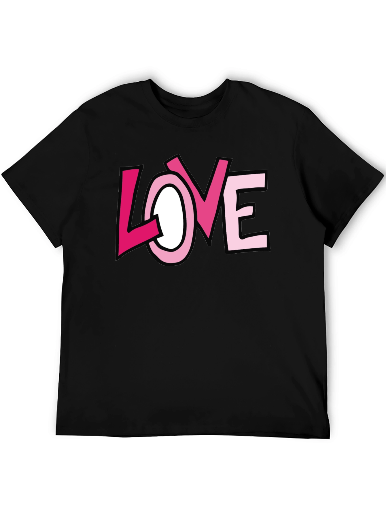 Love Graphic Black T-Shirt | Trendy Valentines Day Apparel
