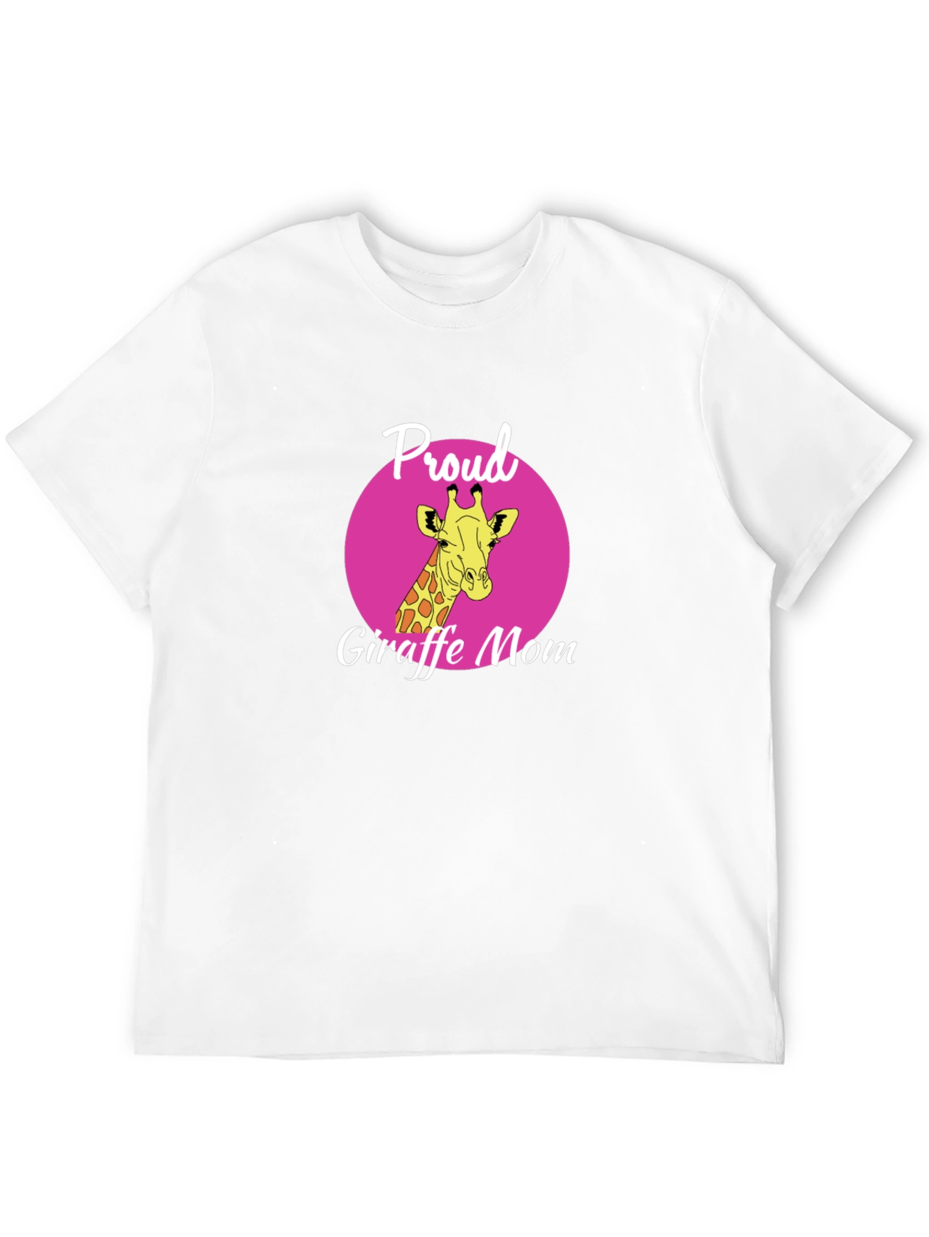 Proud Giraffe Mom T-Shirt - Stylish Black Tee