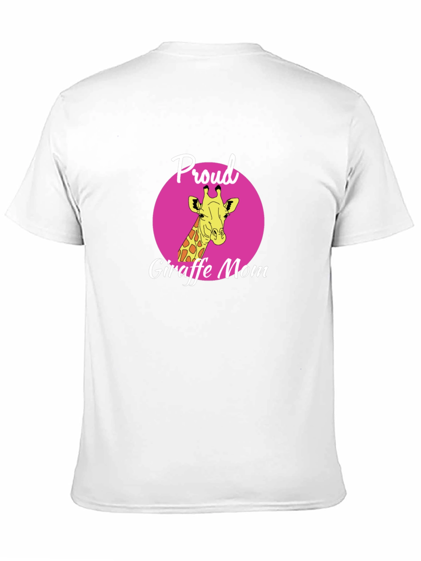 Proud Giraffe Mom T-Shirt - Stylish Black Tee