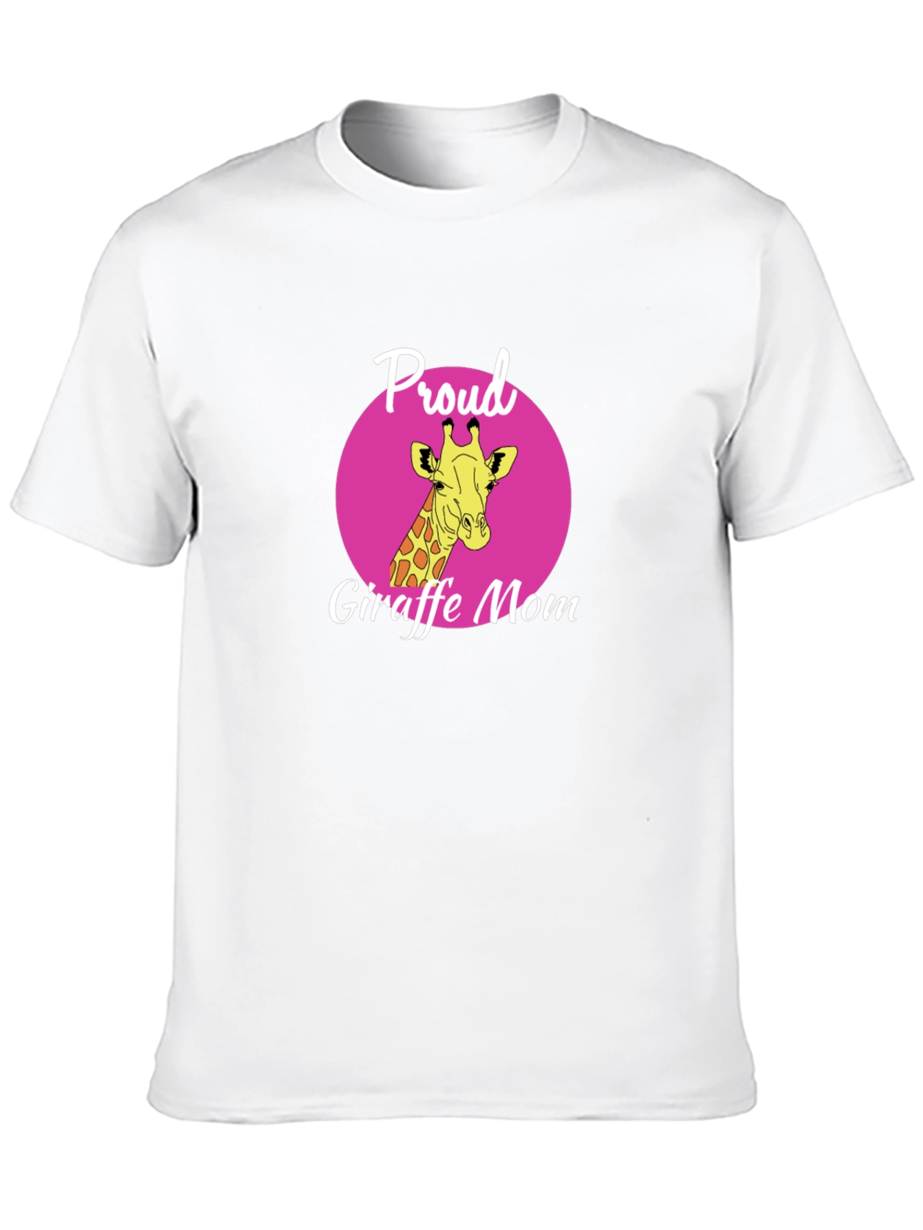 Proud Giraffe Mom T-Shirt - Stylish Black Tee