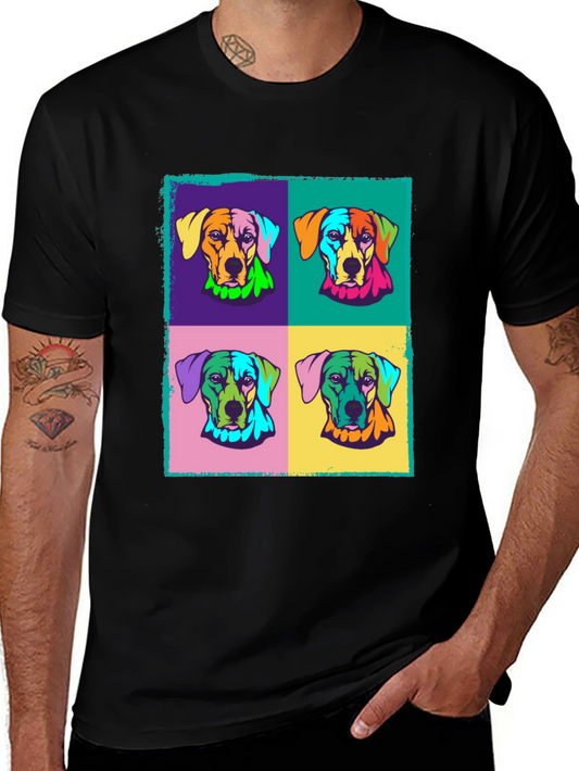 Pop Art Dog T-Shirt | Colorful Canine Tee