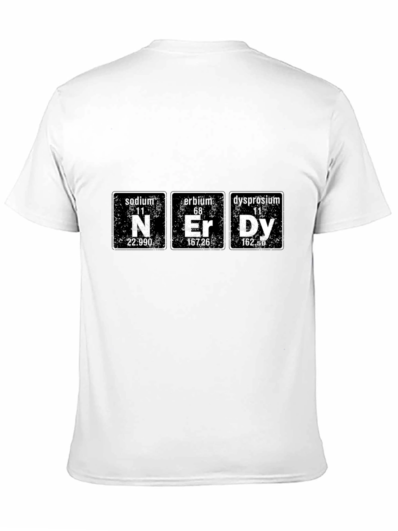 Nerdy Chemistry Periodic Table Black T-Shirt